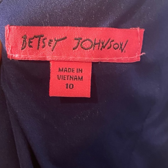 Betsey Johnson Navy Blue Sleeveless Jumpsuit Sz 10 NWT - Picture 3 of 8